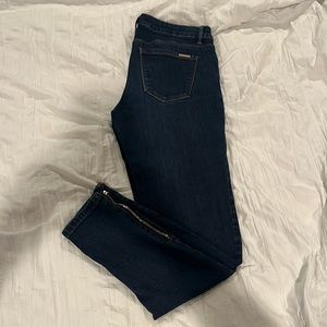 WHBM Skimmer ankle jeans with zipper ankle